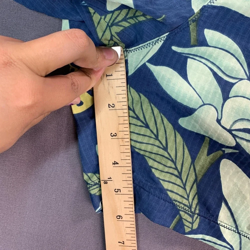 Tommy Bahama Swim Trunks Mens 2XL Blue Hawaiian Floral Mesh Lined Drawstring 42